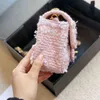 borse a tracolla borse firmate Borsa a mano Borsa a catena Pochette con patta Totes Portafoglio a quadri Borsa in filo di velluto Doppie lettere Solido Hasp Vita Strisce quadrate Donna