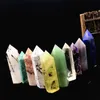 Arts Mineral Crystals Wieża Fluorytowa żółta kwarc Punkty naturalny punkt paska Reiki Crystal Obelisk Różdżka leczenie czakra kamień hom7824700