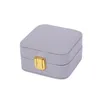 Коробка для хранения ювелирных изделий с зеркальным портативным кожаным органайзером PU Display Dravelry Jewelry Case для серьги кольцо кольцо
