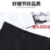 Khaki Czarne proste spodnie dla kobiet w wysokiej pasie luźne luźne dama biura wszystkie dopasowanie spodni ubrania 220726