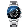 Homens de luxo observam banda de aço inoxidável moda 20 cores design de alta qualidade Genebra Outdoor Watch for Man Business Calendário Male Relógio