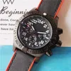 Adventure Mens Outdoor Watch Waterproof nylon watchband Large dial High quality 44mm BR