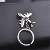 Keychains Men Modern Fighter Aircraft -flygplan Key Chain Women Mini Metal Car Ring Bag Pendant Gift Wholesale Enek22