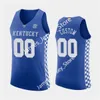 Баскетбольная одежда для колледжей Крис Ливингстон Баскетбольная майка Custom UK Kentucky Wildcats Баскетбольная одежда NCAA Сшитые трикотажные изделия для колледжей