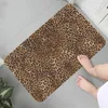 Carpets Leopard Print Printed Flannel Floor Mat Bathroom Decor Carpet Non-Slip For Living Room Kitchen Welcome DoormatCarpets