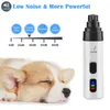 Clipers Electric Dog для собак для собак Pet Gookers Franders Перезаряжаемые USB зарядки Pet Wild Cat Paws Nail Grooming Trimmer Trilmer 220423