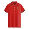 RC Lens uomo e donna Polo in cotone mercerizzato manica corta risvolto sportivo traspirante T-shirt LOGO può essere personalizzato