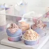 100 PCS/Lot Gradyan Cupcake Astar Kek Pişirme Kupası Peynir Kupa Tepsisi Yağ geçirmez kağıt Lale Muffin Sarpma Tatlı Tutucu Partisi Noel JY1133