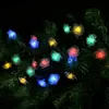 Saiten 20/30/50/100/200 LED Solarlicht wasserdichte Rosenschnur im Freien für die Weihnachtsfeier Hochzeit dekoriertes Stringsled