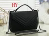 Designer Woman Bags Shoulder Bags Handbags Luxury Brands Wallet Card Bag Fashion PurseLeather Pure Color Lady black Chain Handbag