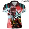 Polos męski Summer One Punch-Man krótkie rękawie Homme Streetwear Men Camisas Ropa 3D Printowana koszula moda swobodna harajukumen's Mil's Mil