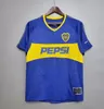 84 95 96 97 98 Boca Juniors Maglia da calcio retrò Maradona ROMAN Caniggia RIQUELME 1997 2002 PALERMO Maglia da calcio Vintage Camiseta de Futbol 99 00 01 02 03 04 05 06 1981