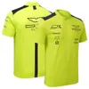 F1 Team Racing Polo Shirt T-shirt Formule 1 Pilote Racing Uniformes Revers Col Rond T-shirt À Manches Courtes Veste F1 Sweat À Capuche
