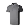 Herrpolos herr golfskjorta Sommarsport Golf Apparel Kort ärm T-shirt Snabbt torrt andningsbara polo-skjortor för män Golfkläder 220426