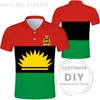 Рубашка-поло с флагом Biafra, летняя мужская и женская спортивная рубашка-поло с принтом, Biafra, спортивная рубашка-поло с принтом, одежда 220608