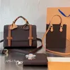 3pcs/conjunto bolsa bolsa feminina bolsas bolsas de ombro carteiras Backpack Sacos de compras sem caixa