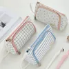 Fashion Pencil Bags Student Stationery Box Large Capacity Pen Case Simple Canvas Stationeries Bags Makeup Cosmetic Bag Coin Purse Digital Storage-Bag 1063