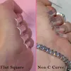 No C Curve Flat Square Nail Tips Flatter Recta Media cubierta XXL Uñas postizas largas Herramienta de manicura acrílica 220716