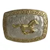 1 Pz Golden Horse Western Cowboy Fibbia per cintura per uomo Hebillas Cinturon Jeans Belt Head Fit 4cm Wide Belts219x