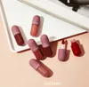 18 colori Mini Capsule Lucidalabbra Velluto Smalto Foschia Colore Tazza antiaderente Liscio Opaco Capsule Rossetto Impermeabile Lunga durata Portami in vacanza Set