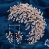 Rich Bridal Hair Sticks Tiaras Headpieces voor Bruiloft Sieraden Verjaardagsfeest Hoofdtooi Crown Accessoires Bruiloft Juwelen Bruiden Juwelries