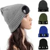 Czapki czapki/czaszki 2022 Zimowe kobiety dzianinowe czapka hip -hopowa z dekoracją Goggle Pilot Style Cap Hat H3 VCJIK
