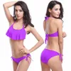 Vendita calda bikini donna moda costumi da bagno reggiseno push-up sexy tanga costume da bagno tagliato