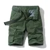 Printemps été hommes Cargo Shorts coton coupe décontractée culotte Bermuda pantalons décontractés vêtements sociaux 220715