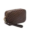 Fashion Plaid Women's Clutch Handbags Luxury Designer Pouch Wrist Strap Clutch Bags For Women Pu Leather Hand Purse Bag