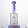 Narguilés Uniques Dôme Perc Heady Verre Bong Birdcage Percolateurs Huile Dab Rigs Violet Rose Vert Conduites D'eau 14mm Joint Femelle Avec Bol Pare-éclaboussures