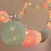 Strings Cotton Ball LED Light String Holiday Lights Hanging Decor Lamp Christmas Wedding Garden Party Outdoor LanternLED