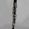Corps en ébène de clarinette de haute qualité plaqué argent Tone Bb