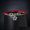 Braccialetti con ciondoli Gioielli Bracciale intrecciato a mano Lucky Kabh Red String Thread Hamsa Blue Turkish Evil Eye Fatima Pretty 4 Drop Delivery 2021 60Sgx