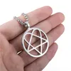 Pendant Necklaces Heartagram Star Heart Him Mens Womens Stainless Steel Necklace Vintage JewelryPendant