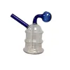 Pocket Tower Bruciatore a nafta Bubbler Kit tubo manuale Percolatore Diffusore Tubi d'acqua Narghilè Bong Bubbler Filtro Smart Recycle Mini dispositivo portatile per fumatori