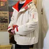 Męski Parkas Fashion z kapturem odzież robocza High Street Multi-Pieściła Kurtka luźna ciepłe koreańskie ubrania zimowe menmen's T220809