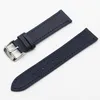 Retro Watch Strap Band av hög kvalitet 18mm 20mm 22mm 24mm läder Watchband Gray Black Broble Blue For Men Watch Accessories 220507