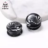 KUBOOZ Acrylic Pentagram Waves Moon Ear Tunnel Plugs Gauges Body Piercings Jewelry Piercing Expander Whole 625mm 80pcs9057319