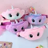 Unicorn Cartoon Plush mochilas bolsa de ombro garotinho