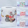 Merry Christmas Aapkins Toiletpapier Creatieve drukpatroon Serie Roll of Papers Fashion Grappige Nieuwheid Gift Eco Vriendelijk draagbare SN4546