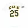 커스텀 1989 오클랜드 레트로 WS 야구 유니폼 Joseco Rickey Henderson Dave Mark 25 McGwire Dennis Eckersley Carney Lansford Dave Stewart Weiss Stitched