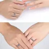 4.74mm Width Copper Plated Platinum Couple Rings Solid Adjustable Men Women 7-Shape Opening Engagement Wedding Finger Jewelry Gift For Lover Accessory