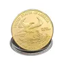 10pcs Artes e artesanato American Goddess Gold Coin Liberty Eagles Anniversary Souvenir Metal
