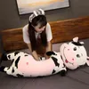 Pc Cm Beautiful Milk Cow Plush Toy Cartoon Cuddly Animal Cattle Dolls Sleeping Pillow for Baby Girls Birthday Gifts J220704