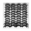Falska ögonfransar par Mink 25mm Lashes Fluffy Messy 3D Wholesale Natural Long Thick ExtensionFalse Harv22