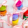 Plastmakaronlådor för 2 godiskakor Mini Cupcake Packaging Wedding Favors, Babay Shower 220427