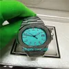 BD Factory AAA New Blue Style Watch Fashion Imperproof Mens 324 Mouvement automatique 40 mm Watch 5711 Montres Transparent Diving WR271C