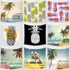 Différents Styles Ananas Beauté Panier Paysage Tropical Mur Art Mur Tapis Carré Tapisserie Décor À La Maison Tapisserie J220804