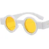 Hip Hop Solglasögon Retro Sun Glasses unisex anti-UV Spectakles Round Frame Gelglas Simplity Punk glasögonprydnad