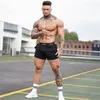 Men chinlon Fitness Bodybuilding Shorts Man Summer Gym Workout Male Breathable Quick Dry Sportswear Jogger Beach Short Pants 220621